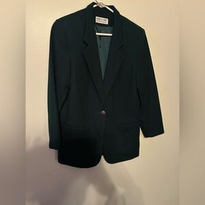 Classic Forest Green Danielle Paige Blazer | Timeless Structured Jacket |